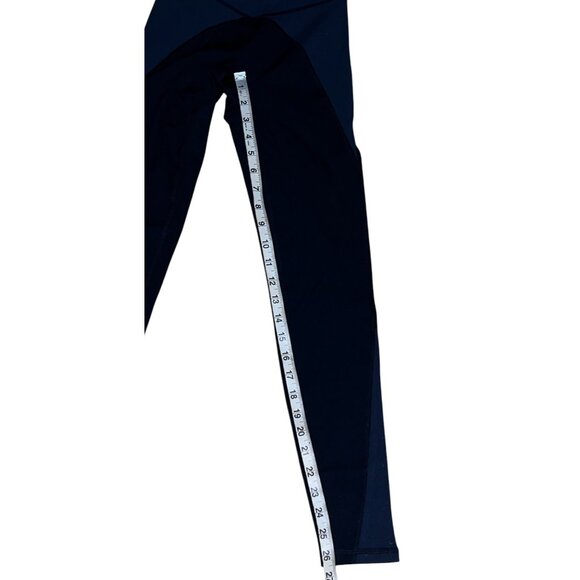 Aerie Offline Goals 7/8 Ribbed Leggings Sz Small Womens Black Workout Active Leg - Picture 13 of 16